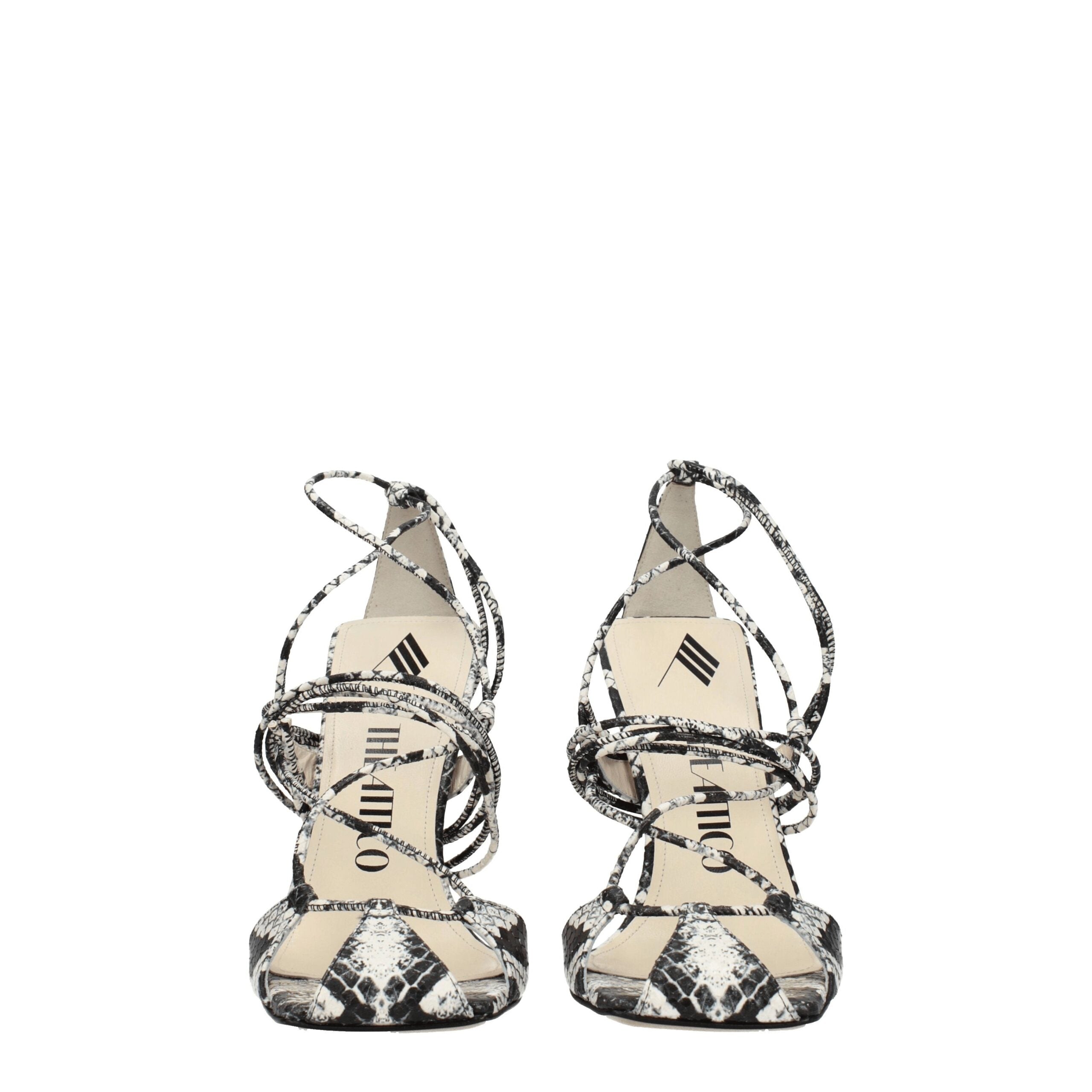 The Attico Leather Women's Sandal, белый — фото 3