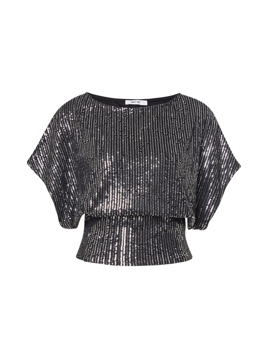 

Блуза ABOUT YOU Elsa, Black/Silver