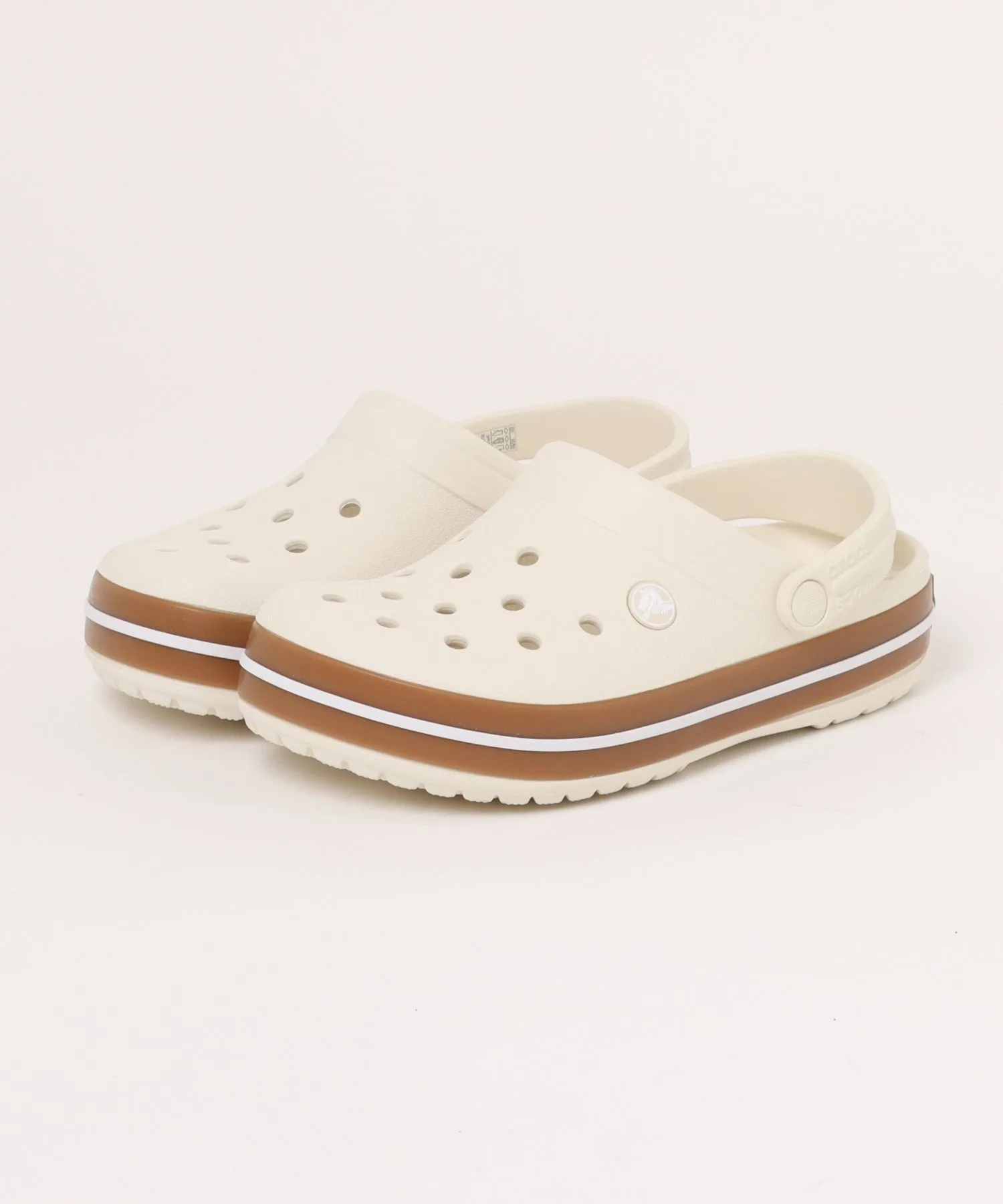 Унисекс сабо Crocs Crocband Gum Clog бежевые