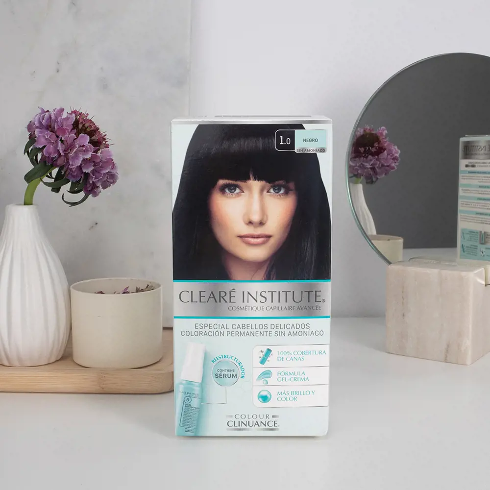 Краска для волос Colour clinuance cabellos delicados Clearé Institute, цвет 1.0-negro, 1 шт. — фото 3