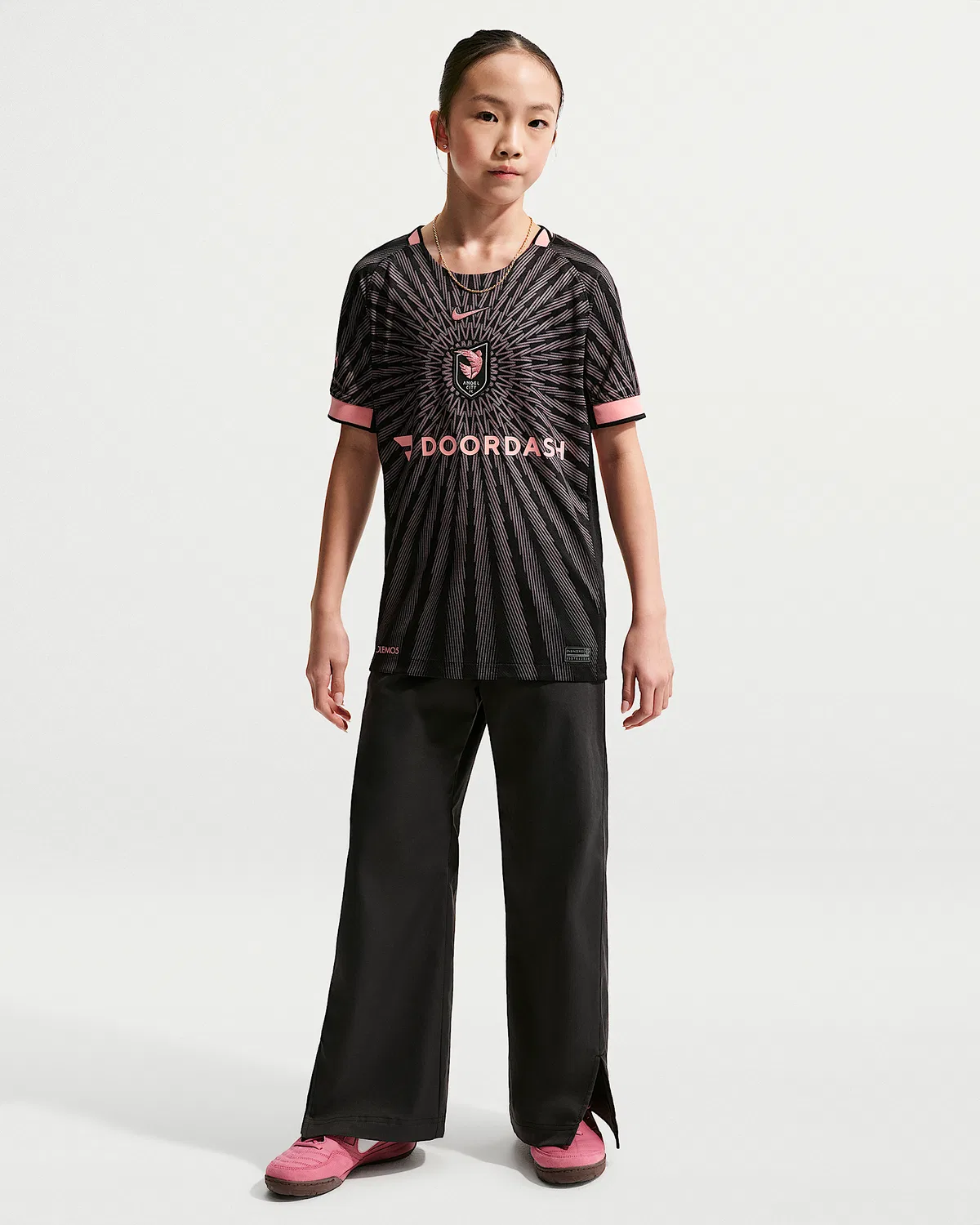 Детская футболка Nike Dri-FIT Replica Jersey Angel City FC Stadium Edition, Black — фото 4