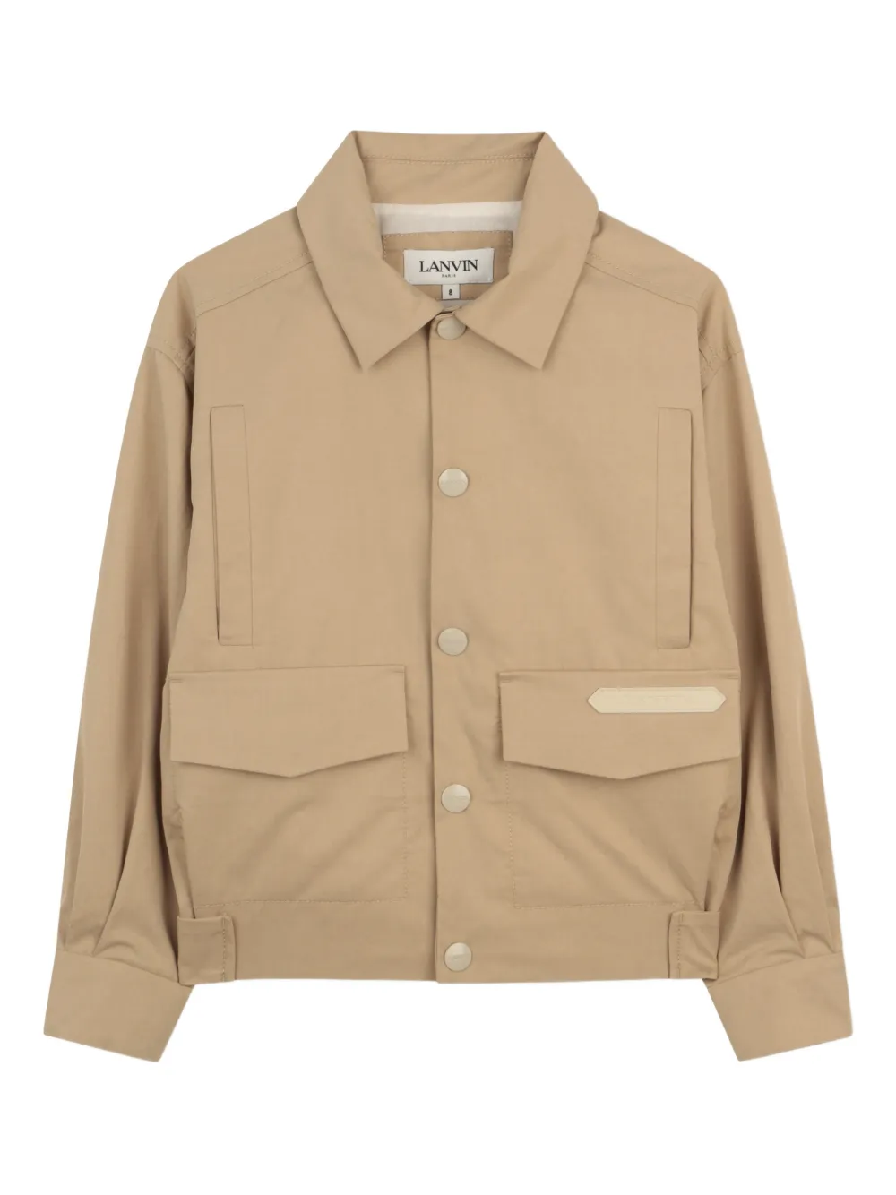 

Куртка с карманами Lanvin Enfant, бежевый