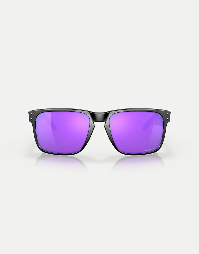 

Солнцезащитные очки Oakley Holbrook xl квадратной формы с фиолетовыми зеркальными линзами матово-черного цвета