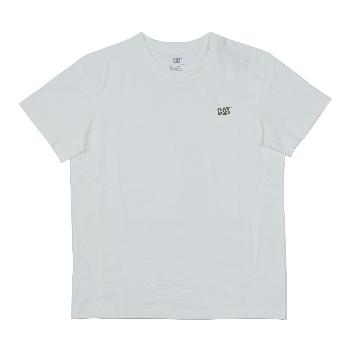 

Футболка мужская с круглым вырезом, прямой крой CAT, белый