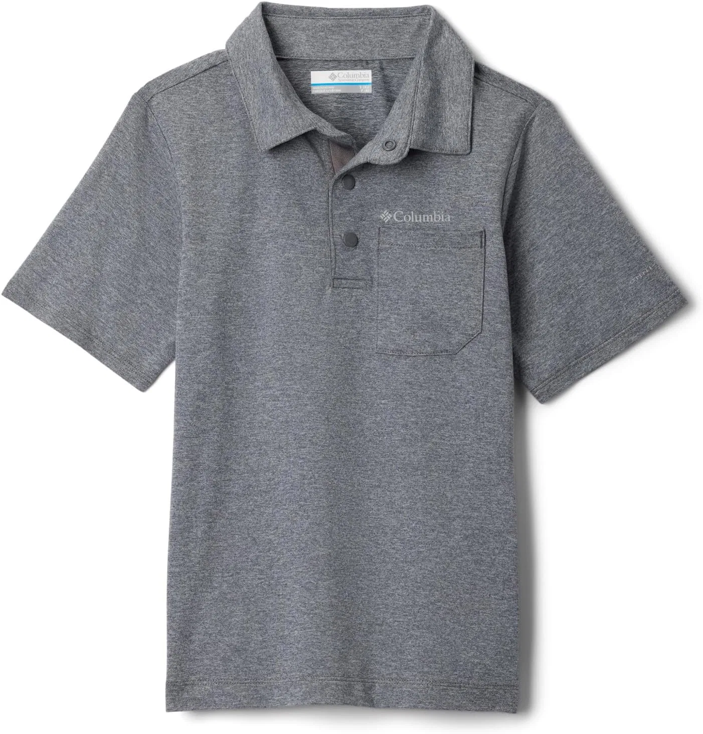 Поло для мальчиков Columbia Tech Trail, City Grey Heather