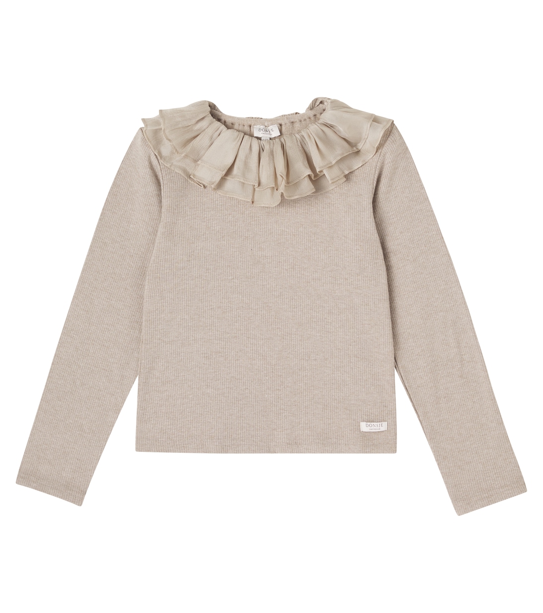 

Свитер с оборками Florentien Donsje, Dusty Brown Melange