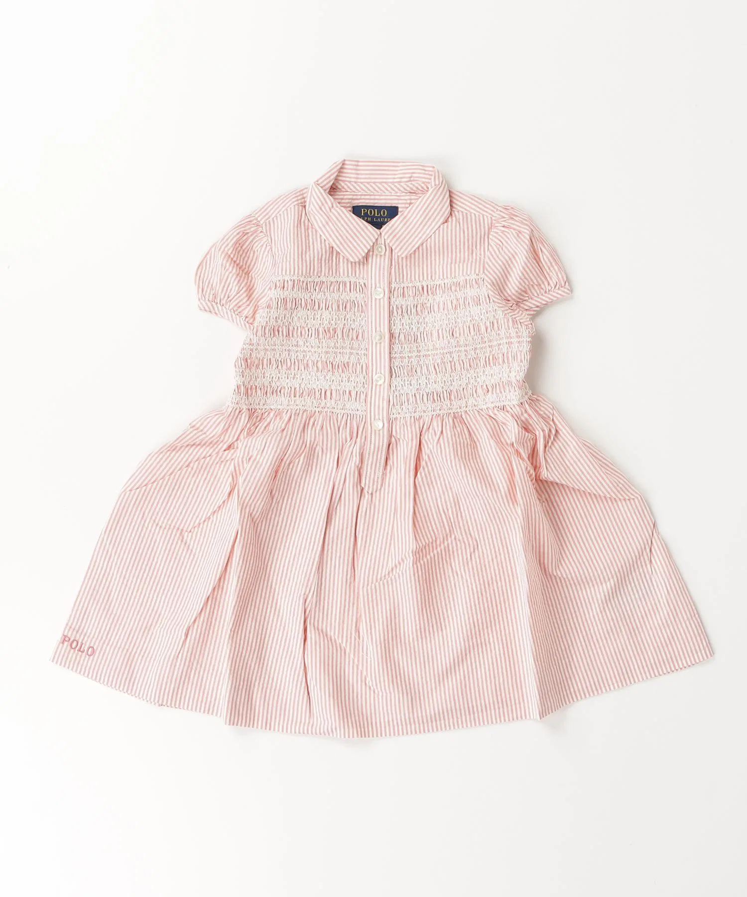 Детское платье POLO RALPH LAUREN CHILDRENSWEAR в полоску из сирсакера — фото 3