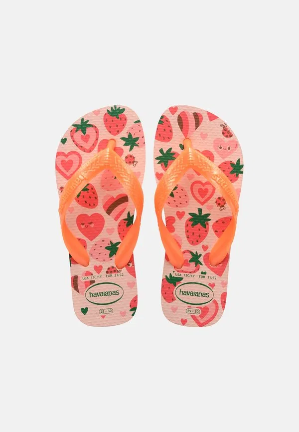 Сандалии flores с т-образным ремешком Havaianas, Pink/Confeti — фото 4