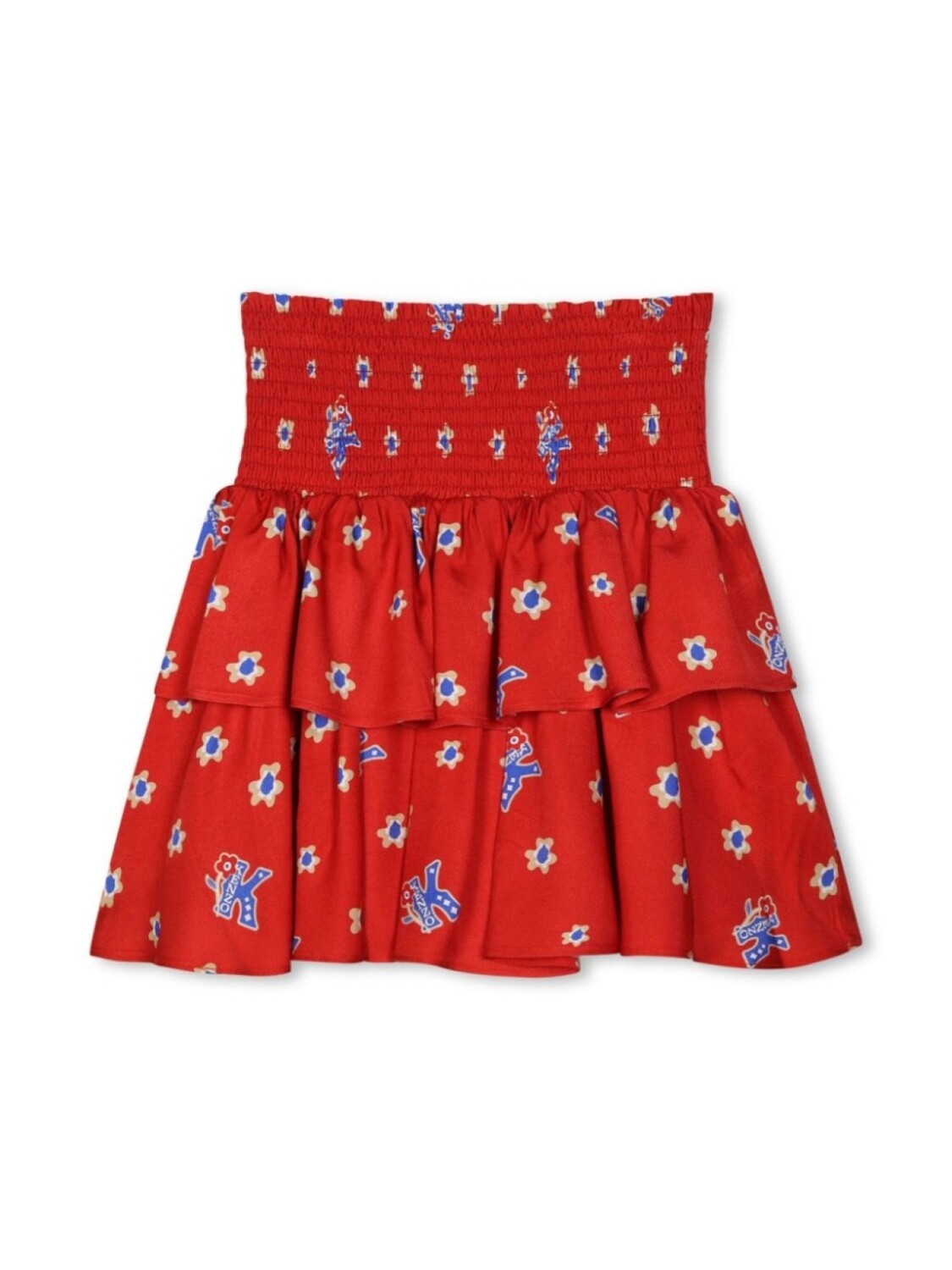 Kenzo Kids юбка с принтом, красный — фото 2