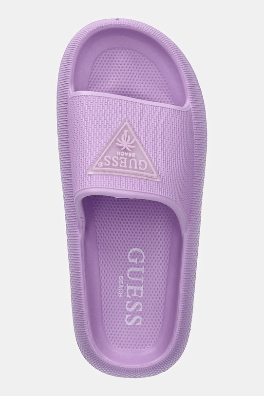 Резиновые шлепанцы RUBBER SLIPPERS Guess, фиолетовый — фото 4