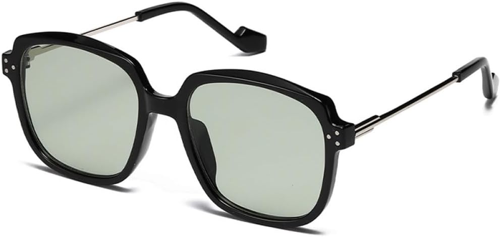 

Солнцезащитные очки для женщин и мужчин, модные, в металлической оправе, в винтажном стиле, солнцезащитные очки UV400 для улицы (черно-оранжевые, один размер) LXLHWN, Black G15