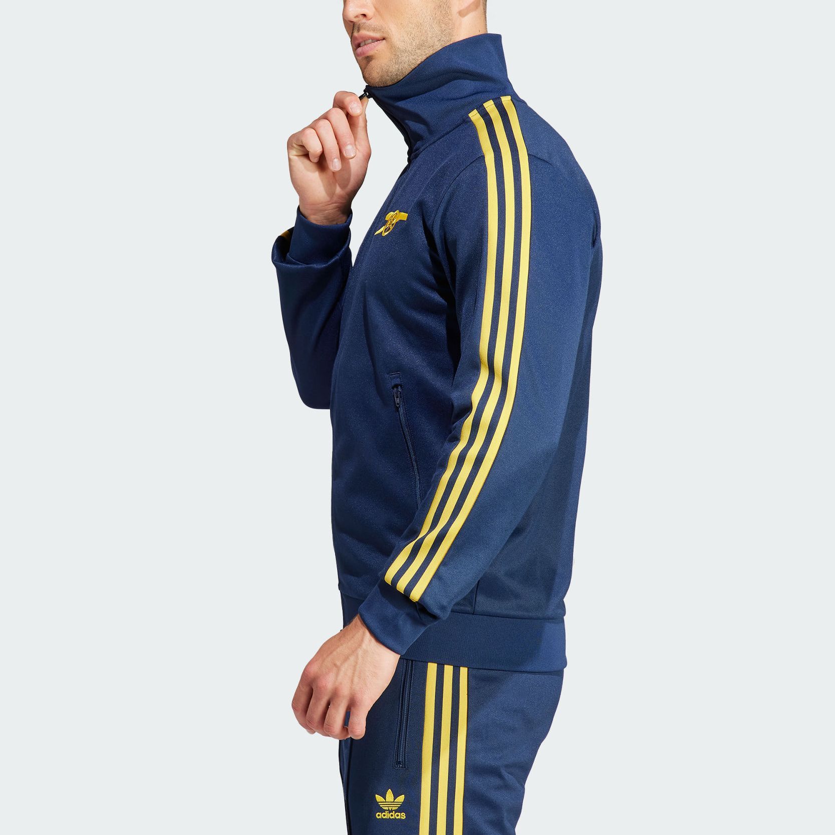 Курка Adidas Originals ARSENAL BECKENBAUER College Navy/Tribal Yellow — фото 4
