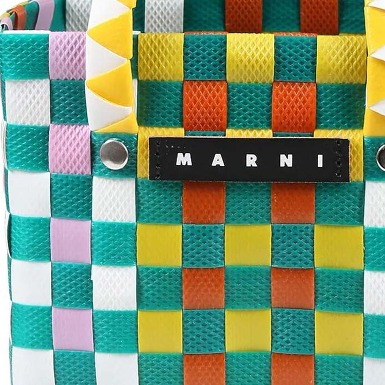 

Полипропиленовая с коровьей кожей детская сумка через плечо экстра мини зеленая белая желтая розовая MARNI