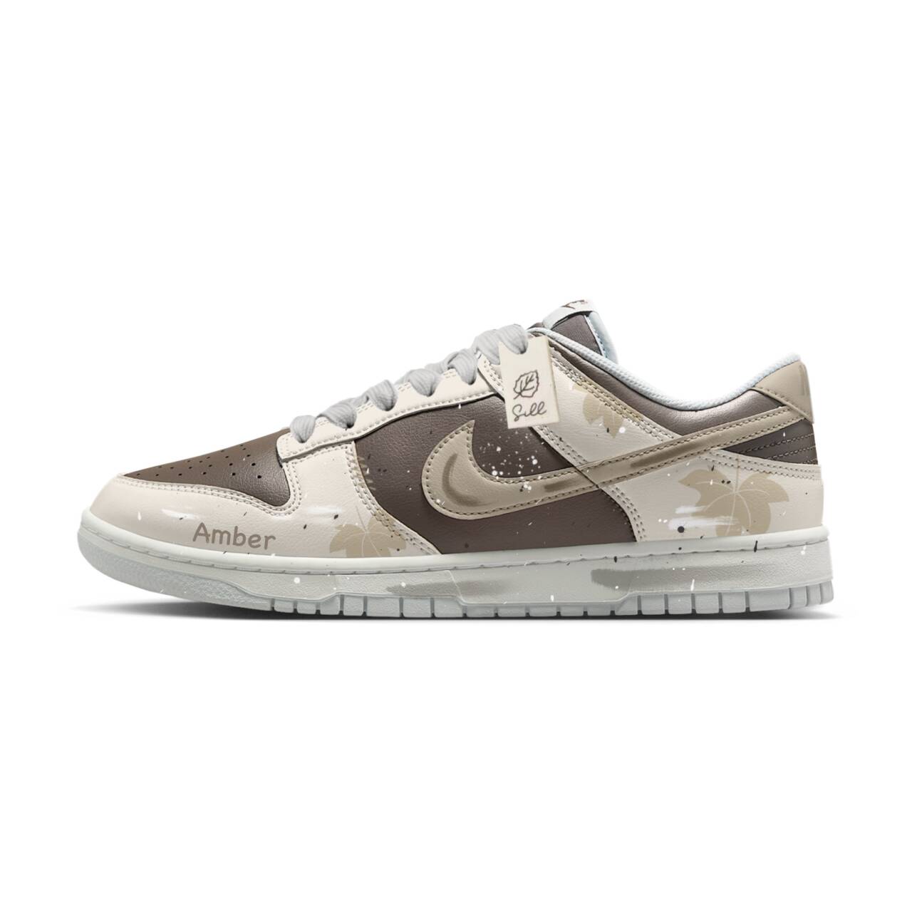 

Nike кроссовки для скейтбординга Dunk Abrasion Resistant низкие унисекс beige brown