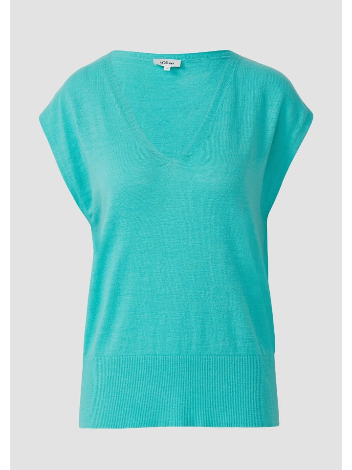 

Вязаный свитер цвета 6099_аквамарин s.Oliver