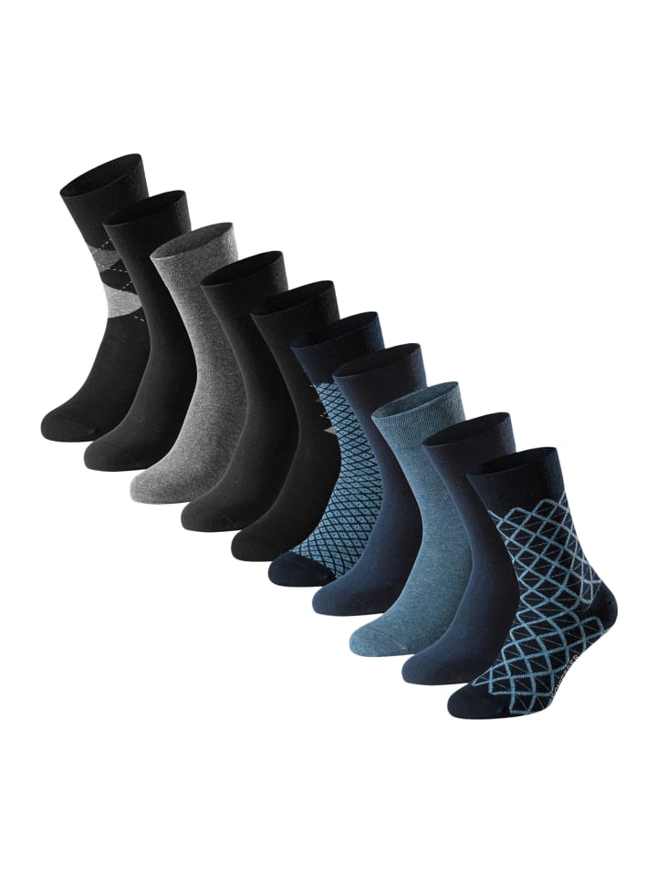 

Schiesser Носки Bluebird темно-синего/серого/черного цвета