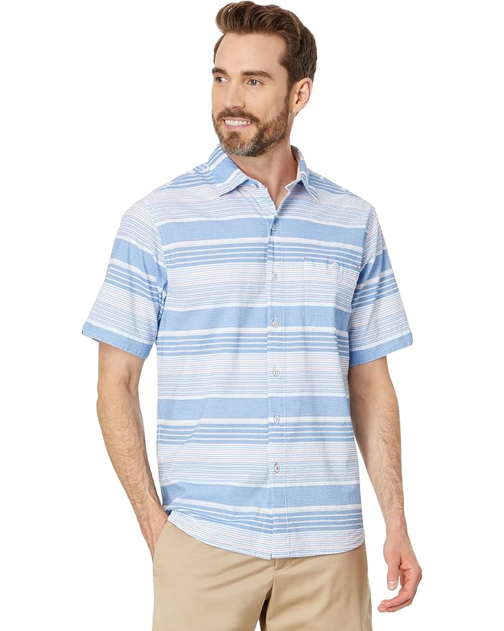 

Рубашка Tommy Bahama Nova Wave Jet Stream Stripe, цвет Bright Cobalt