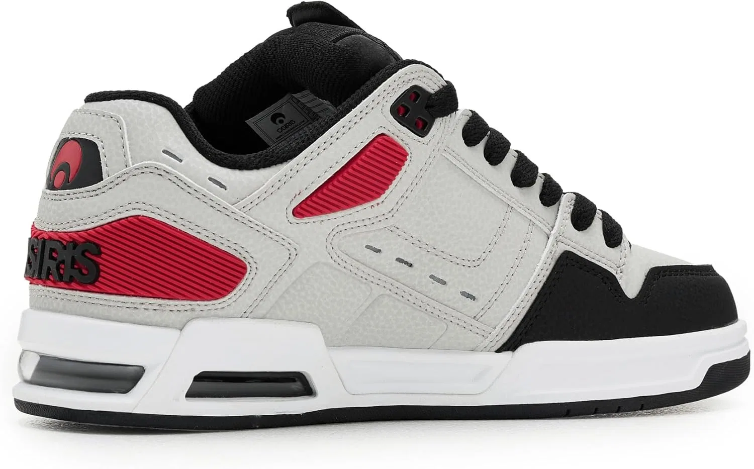Кроссовки для скейтбординга Osiris, цвет Grey/Black/Red — фото 3