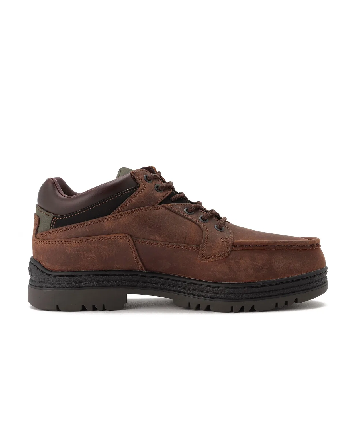 Ботинки Timberland Moc Toe GTX из натуральной кожи, на шнуровке, светло-бежевые — фото 4