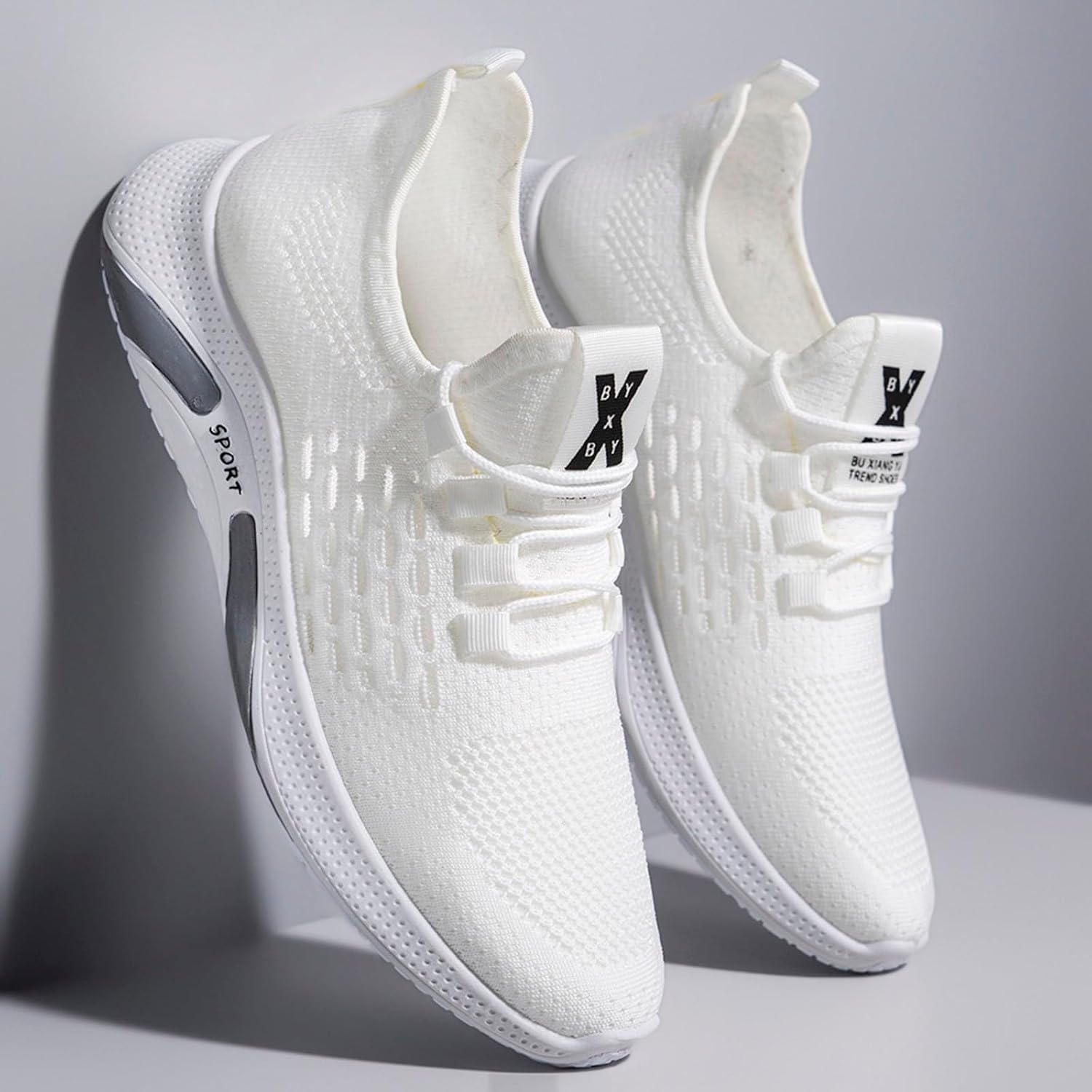 Мужские новые легкие кроссовки для весны и лета, нескользящие, модные, размер 12 Generic, Wh1 — фото 2