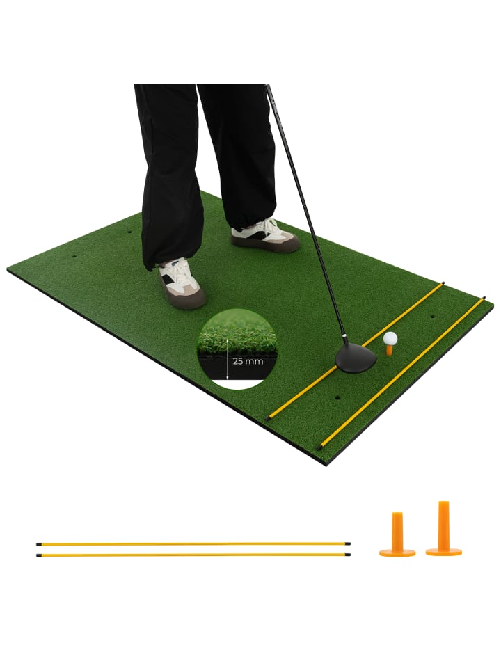 

COSTWAY Тренировочный коврик для гольфа 152х92 см, зеленый