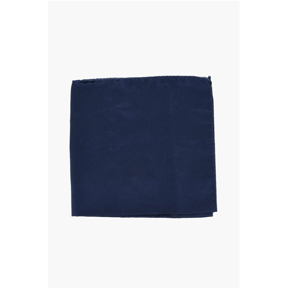 

Карманный платок из шелкового атласа Corneliani, синий