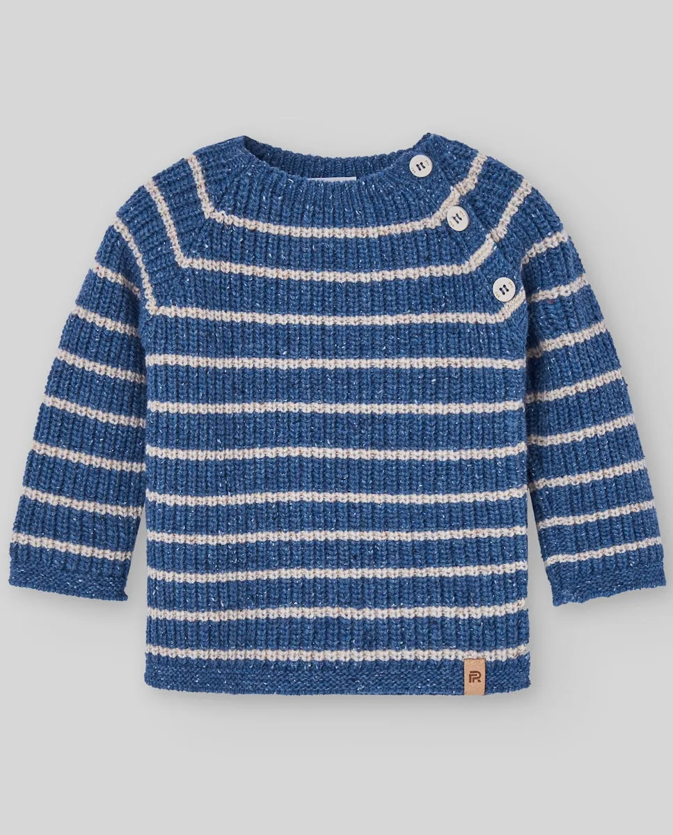 

Детский вязаный жакет с текстурой, коллекция Nogal PAZ Rodríguez, синий