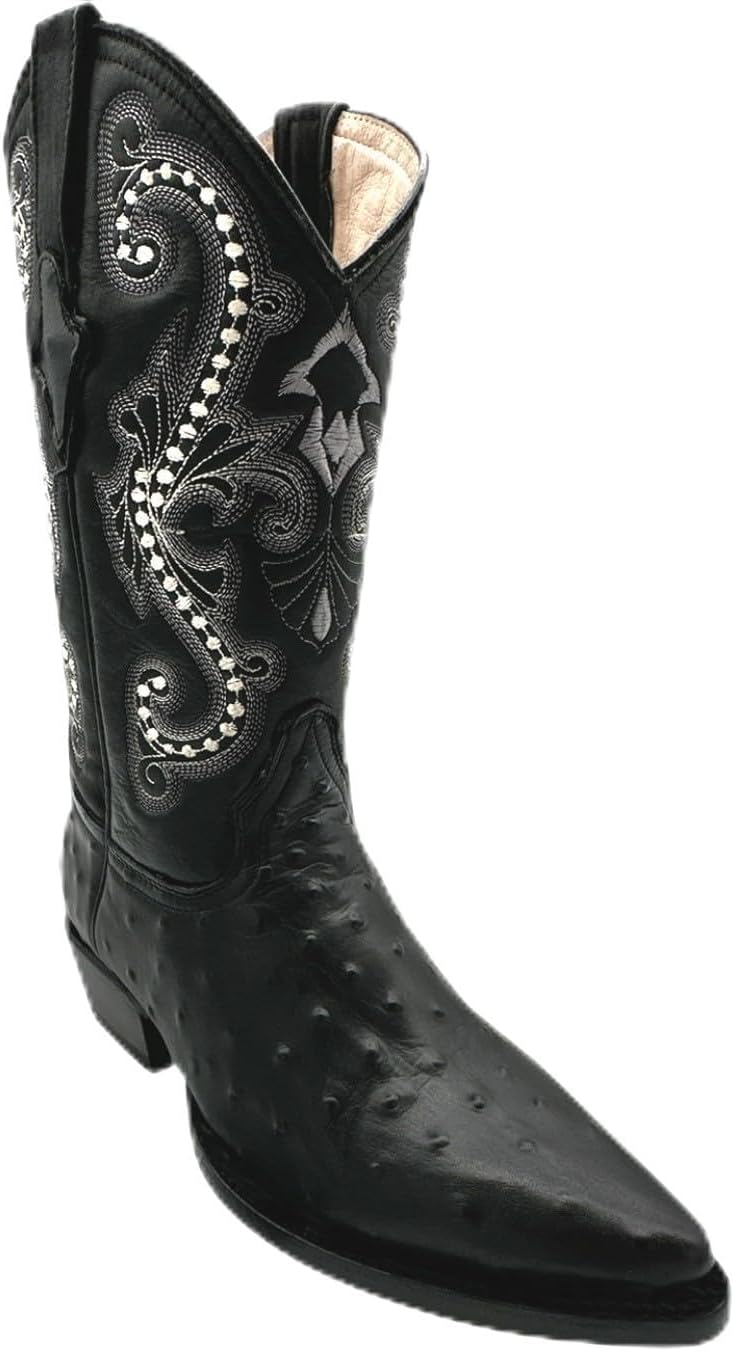 

Мужские вестерн-сапоги Western Shops с кожей страуса и заостренным носком The Western Shops, черный