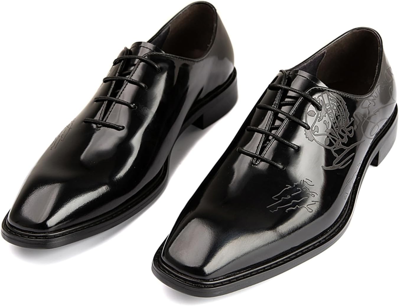 

Мужские оксфорды Santimon из натуральной кожи, Ручная работа, дерби с броугированием для делового стиля/свадьбы/смокинга, Формальные туфли с гравировкой, черный