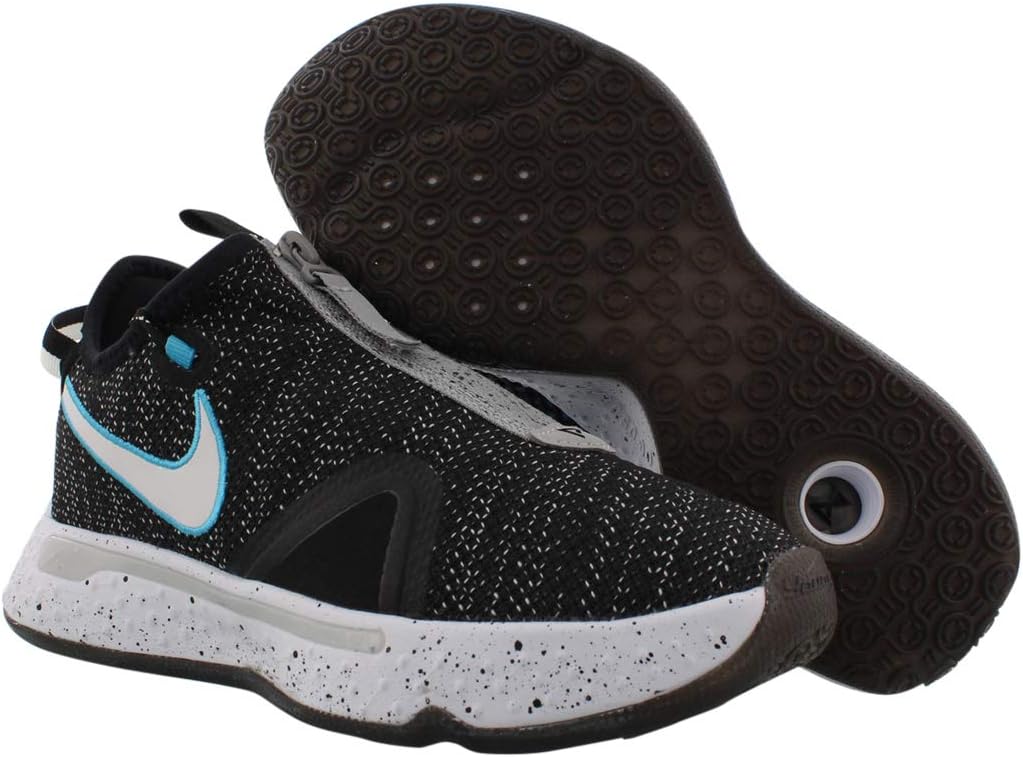 Мужские кроссовки Nike PG 4 Trainer для повседневной носки, черный/белый/серый — фото 2