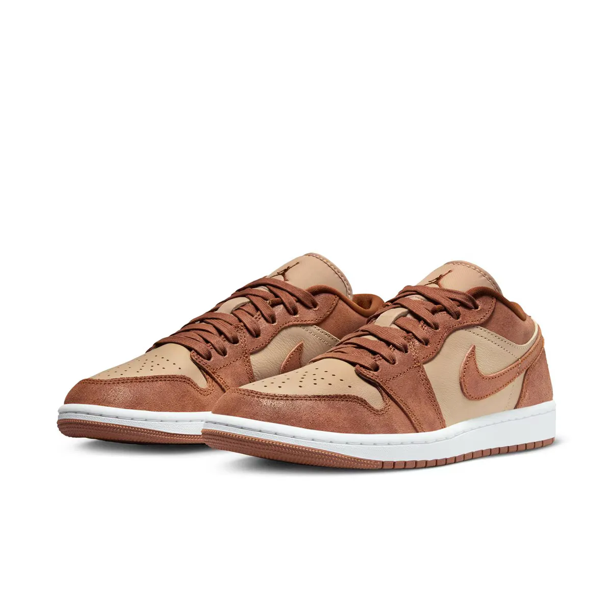 Женские баскетбольные кроссовки Air Jordan 1 Low SE Jordan, коричневый — фото 2
