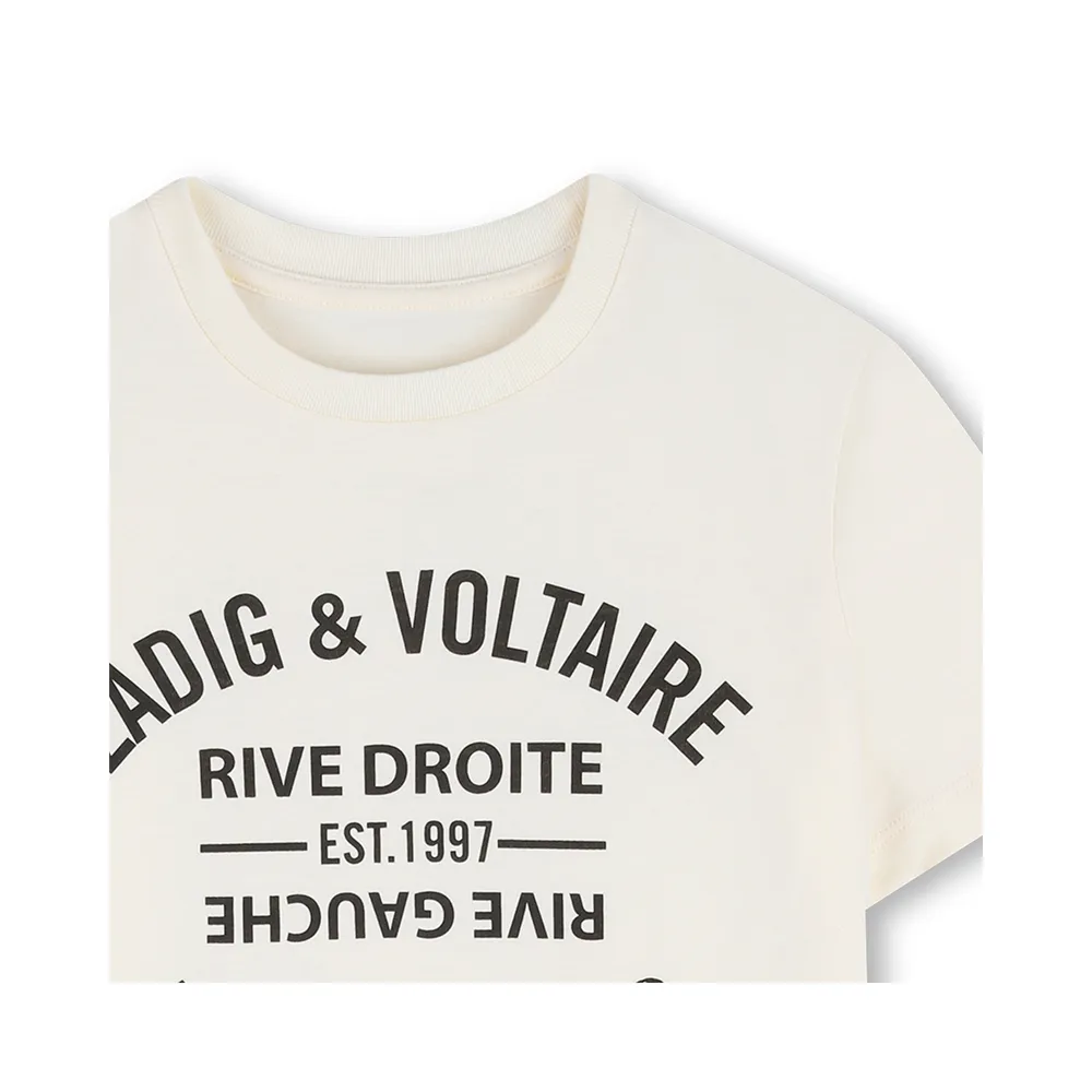 Футболка с короткими рукавами Zadig & Voltaire X60628, бежевый — фото 3