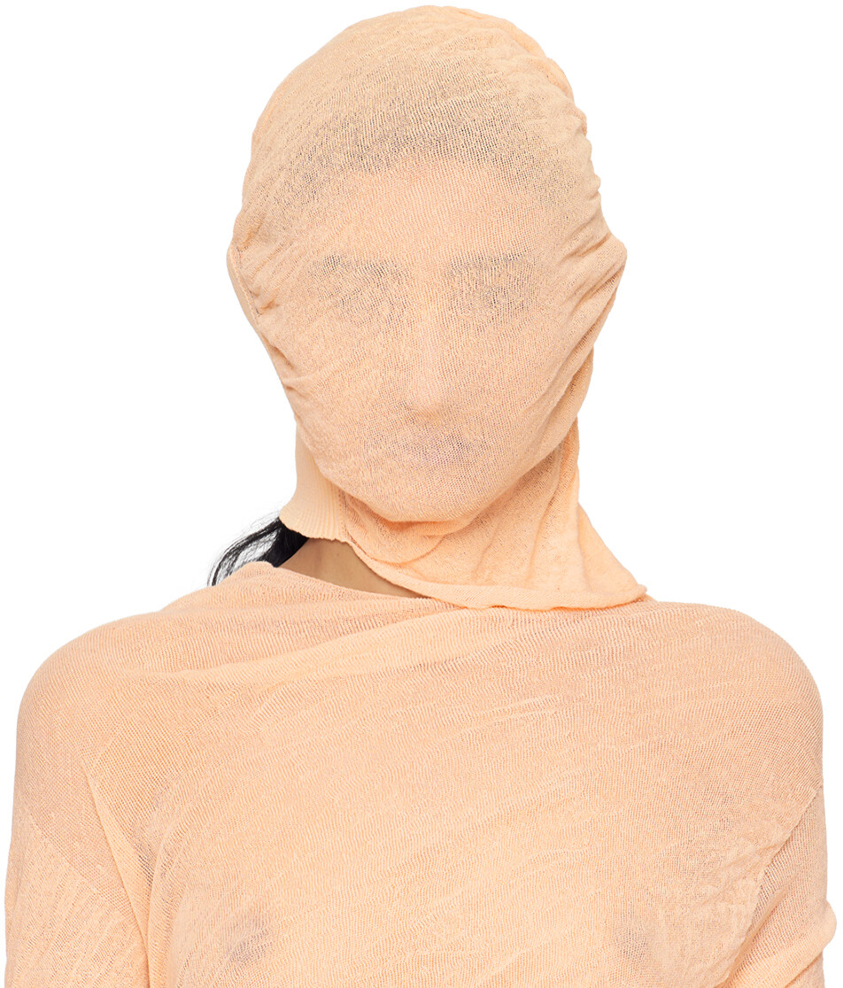 

Оранжевая неоднозначная шапочка ISSEY MIYAKE