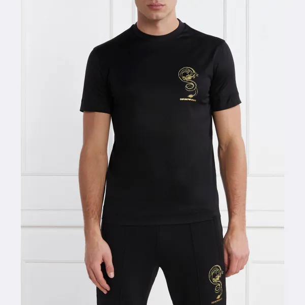 

Футболка стандартного кроя Emporio Armani, черный