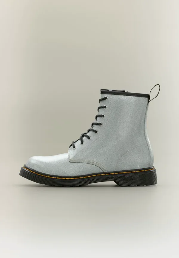 1460 8-луночные ботинки унисекс на шнуровке Dr. Martens, Silver-Coloured