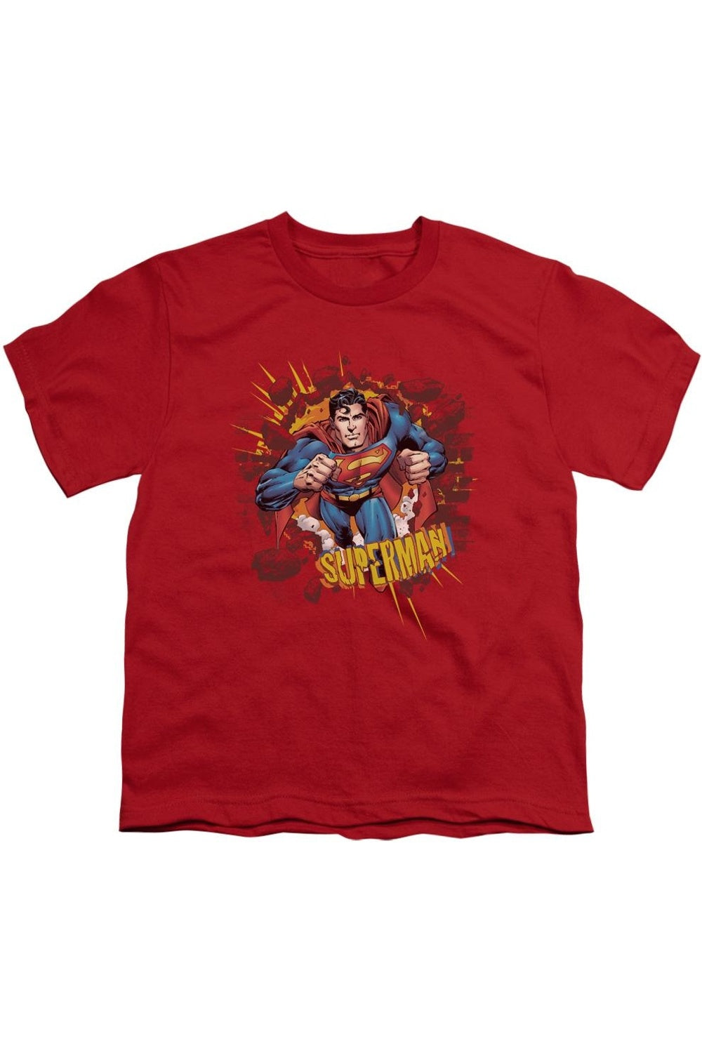 

Футболка с коротким рукавом для детей "Superman Sorry About The Wall" Gildan, красный