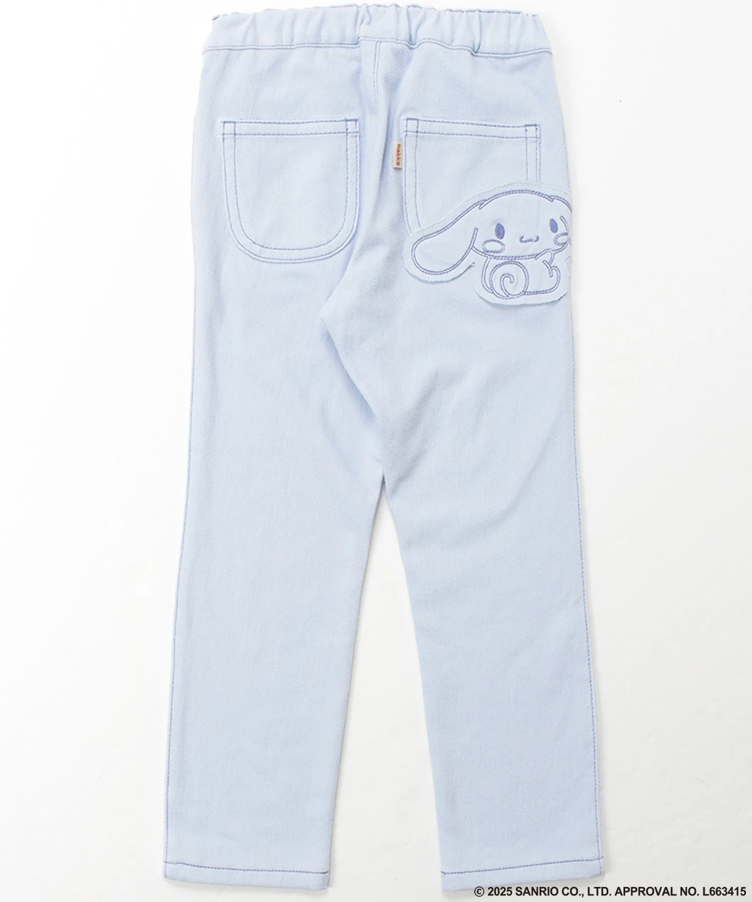 Детские штаны stretch cut twill slim с аппликацией Sanrio Characters hakka kids сакс
