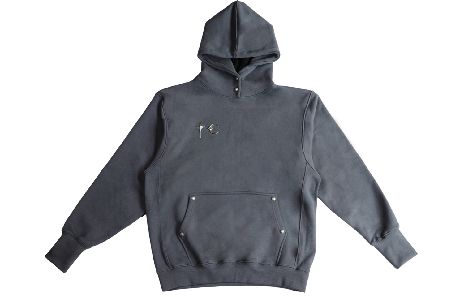 

Толстовка с капюшоном Armor graphic-details THUG CLUB, серый