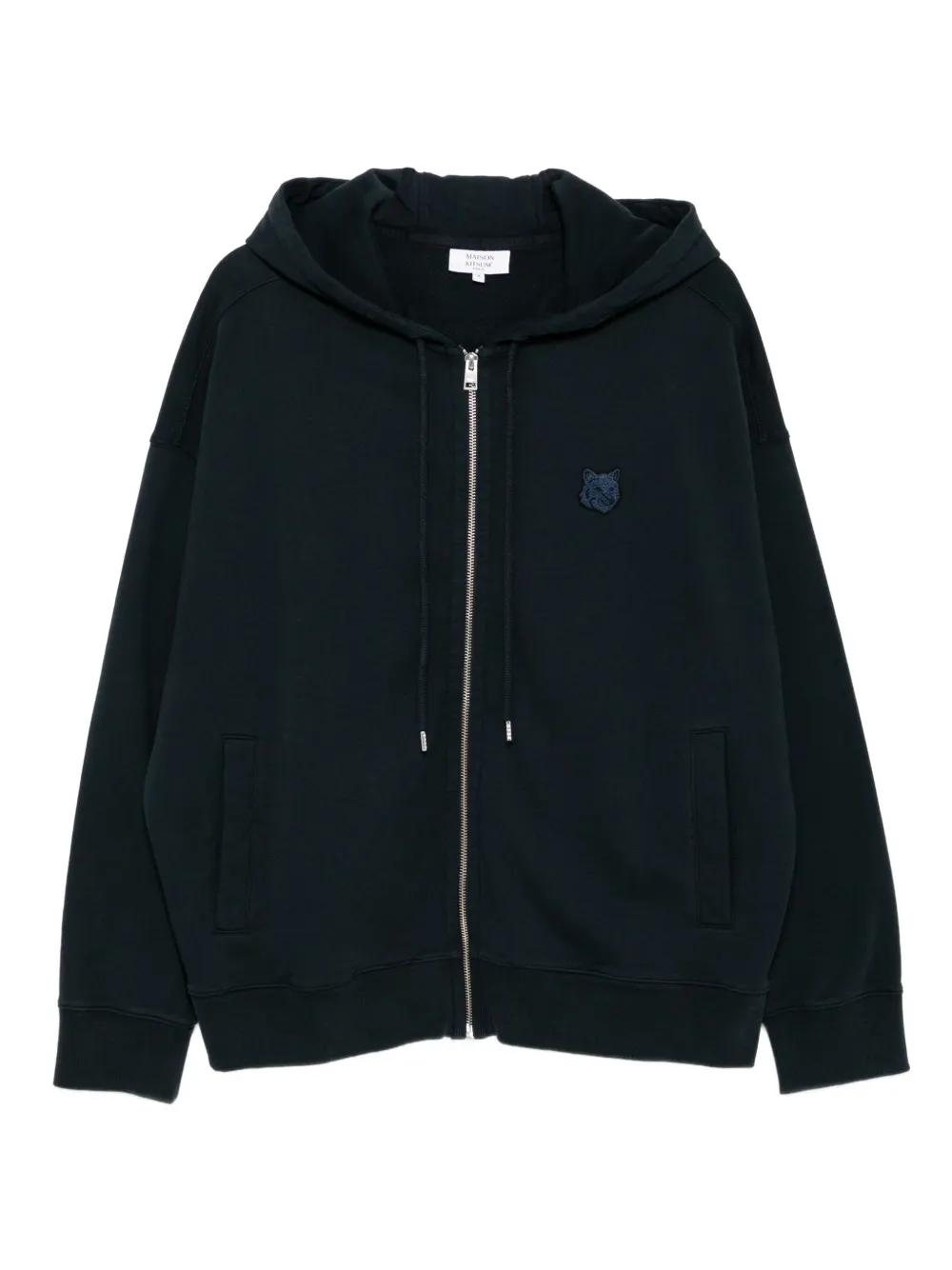 

Худи на молнии с нашивкой Bold Fox Head Maison Kitsuné, синий