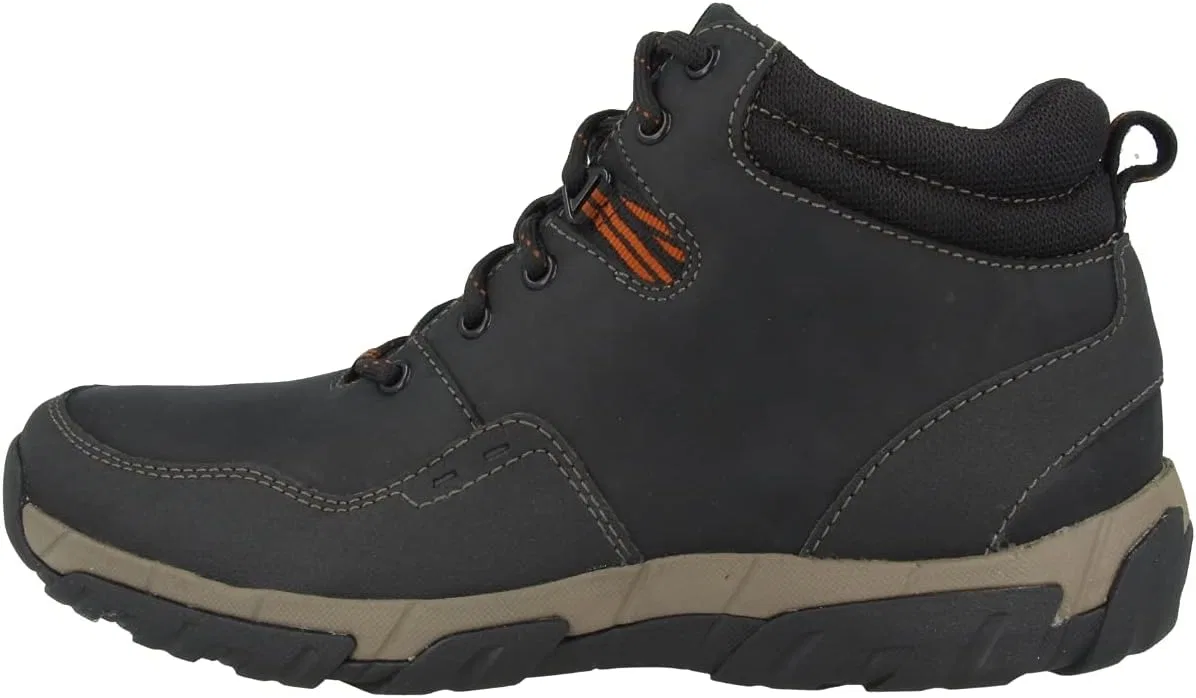 Мужские зимние ботинки Clarks Walbeck Top II, Black Leather