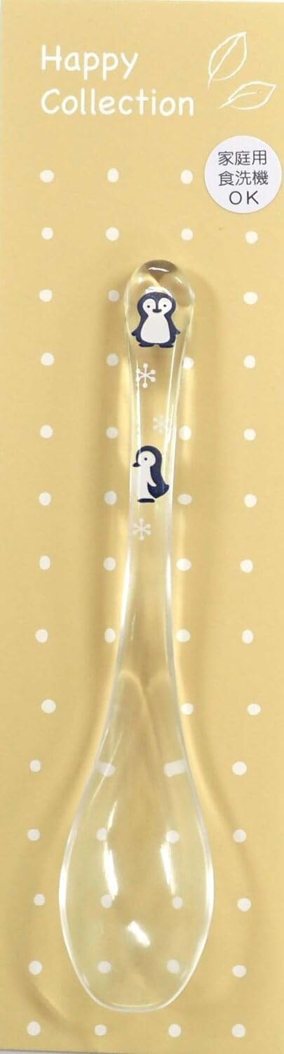 

Aoba 545255 Прозрачная мини-ложка, посудомоечная машина, Animal Land Penguin, 4,9 дюйма (12,5 см), производство Япония, Penguin