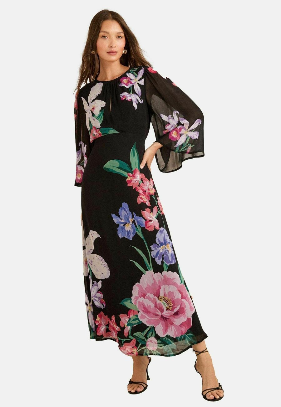 

Платье Love & Roses PETITE FIT , Black Floral/Black