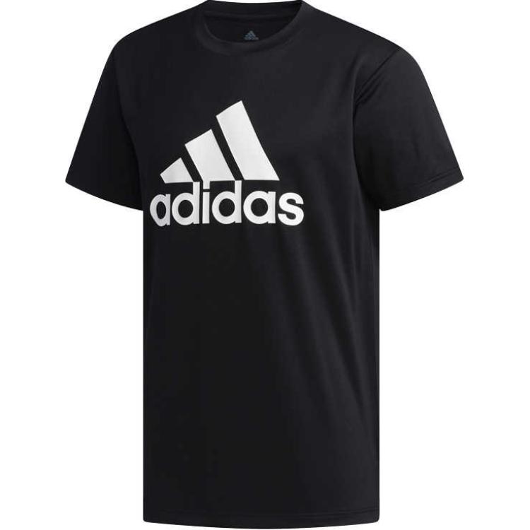 

Adidas Футболка мужская черная, Черный, Adidas Футболка мужская черная