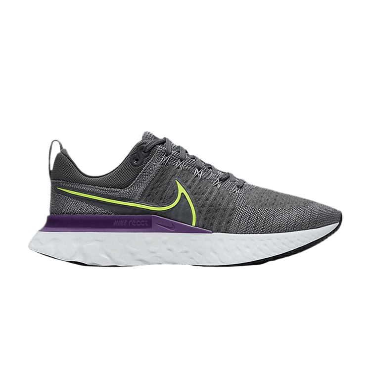 

Кроссовки Nike React Infinity Run Flyknit 2 'Particle Grey Volt', серый
