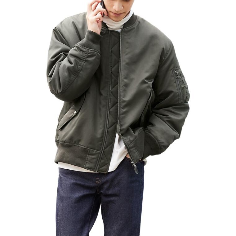 Куртка-бомбер Uniqlo MA-1 Unisex, 57 темно-оливковый — фото 4