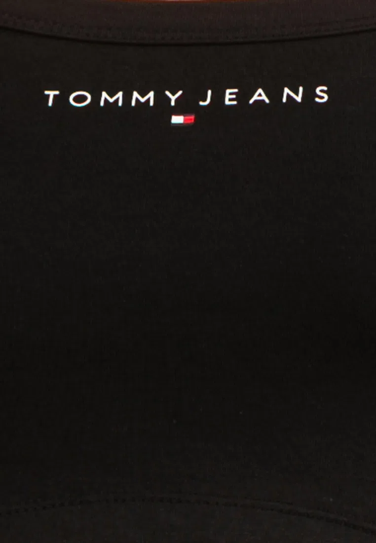 Футболка, облегающая, Tjw Slim Sp Crp Linear Ls Tee, белый Tommy Hilfiger — фото 3