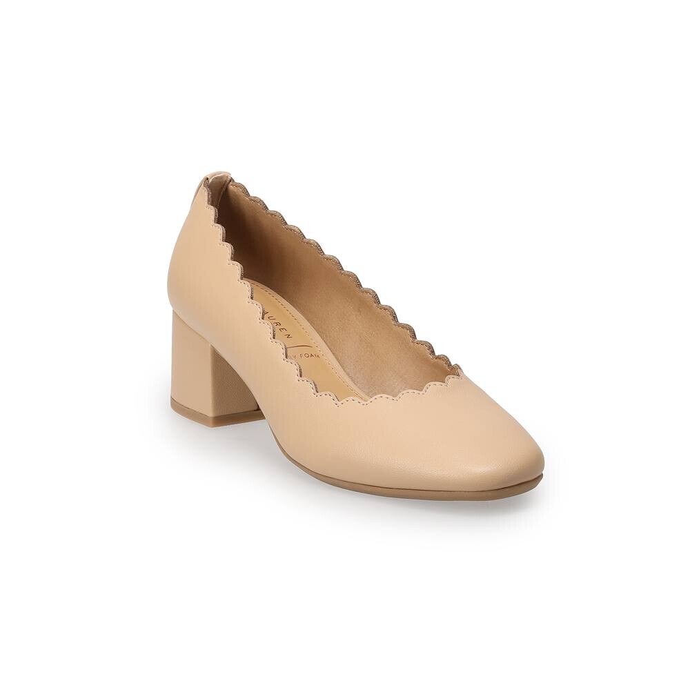 

LC Lauren Conrad Женские туфли-лодочки с фестонами Nickole, бежевый