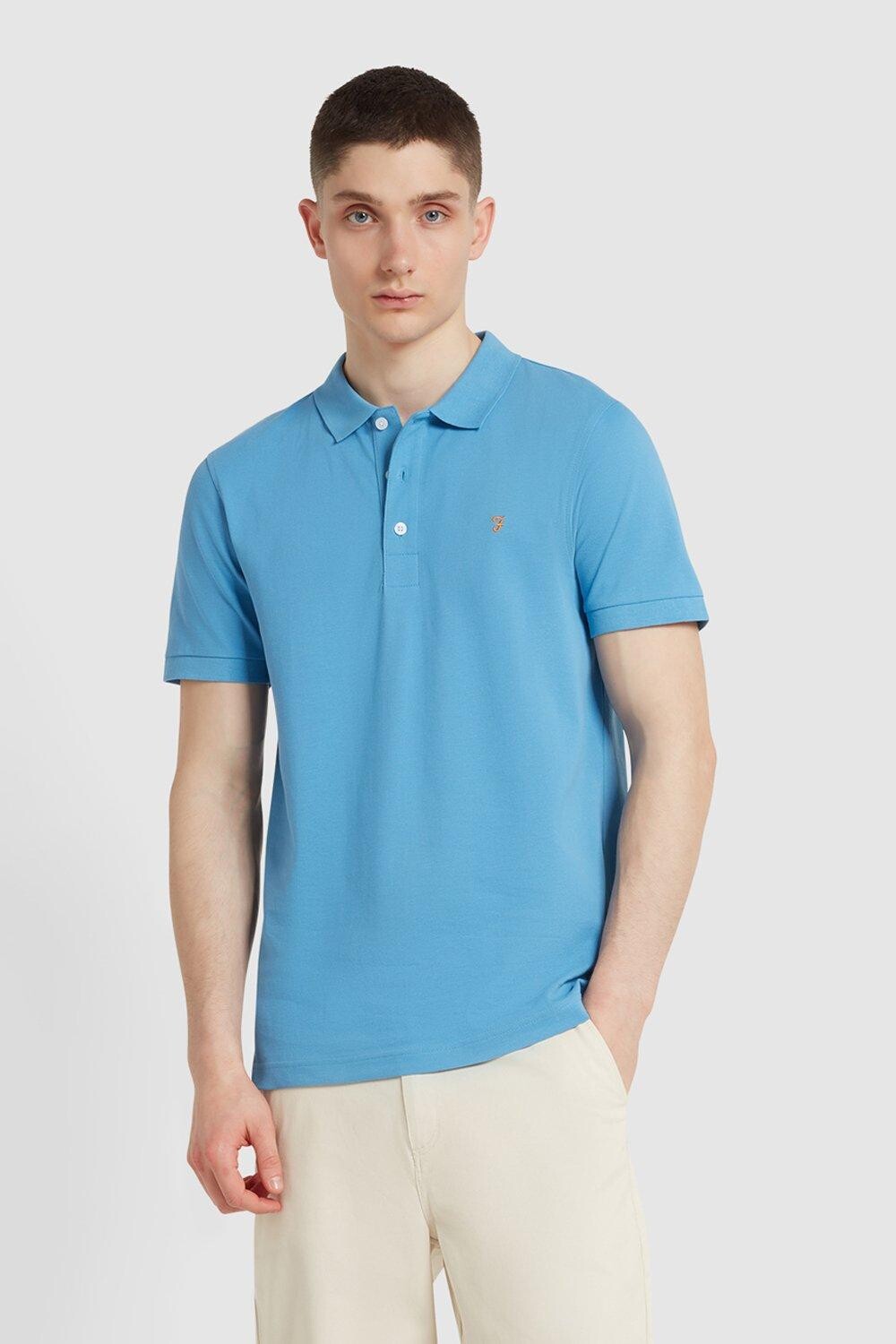 

Поло с короткими рукавами Blanes, синее Debenhams, синий