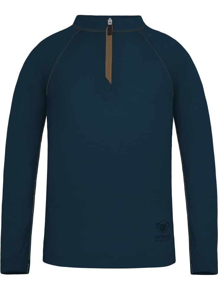 Normani Outdoor Sports Топ из мериносовой шерсти «Ньяпари» и брюки из мериносовой шерсти «Маккей» темно-синего цвета — фото 4