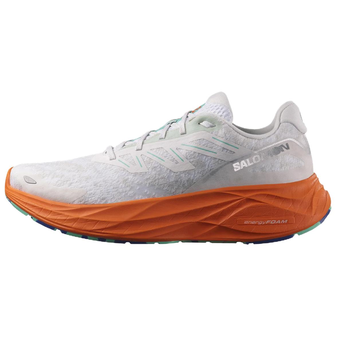 

SALOMON Кроссовки AERO GLIDE 2 с противоскользящим покрытием, износостойкие, низкие, повседневные, мужские, белые, оранжевые